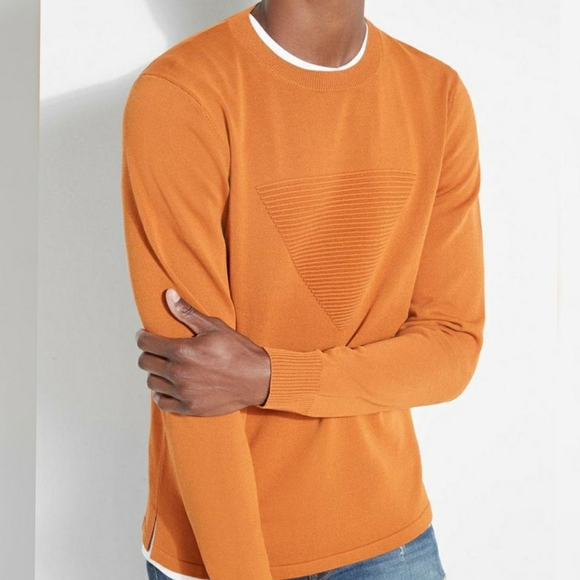 New GUESS Men's Ski Logo Ottoman Sweater
